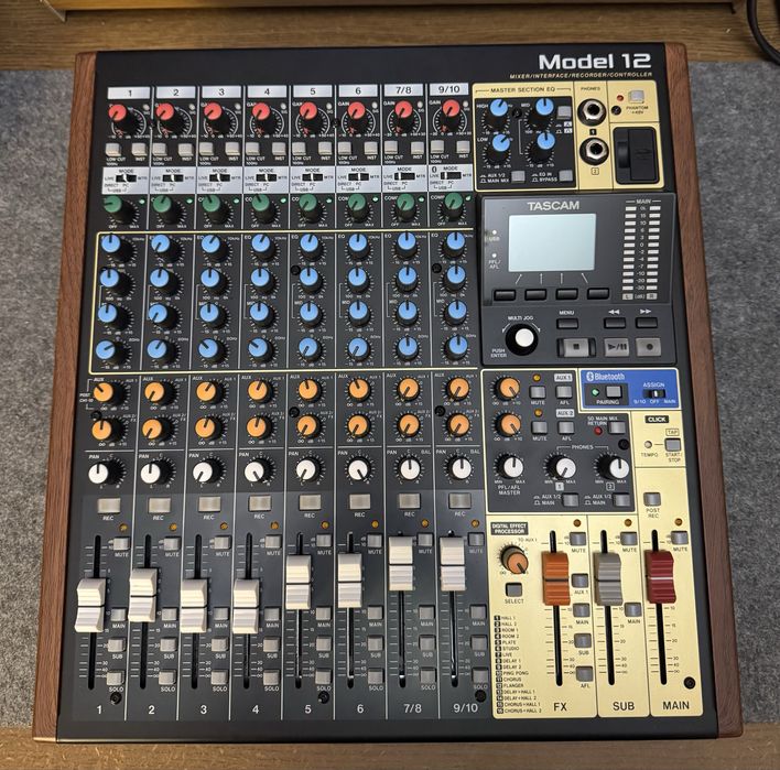 Tascam Model 12 digital mixer multitrack interface recorder