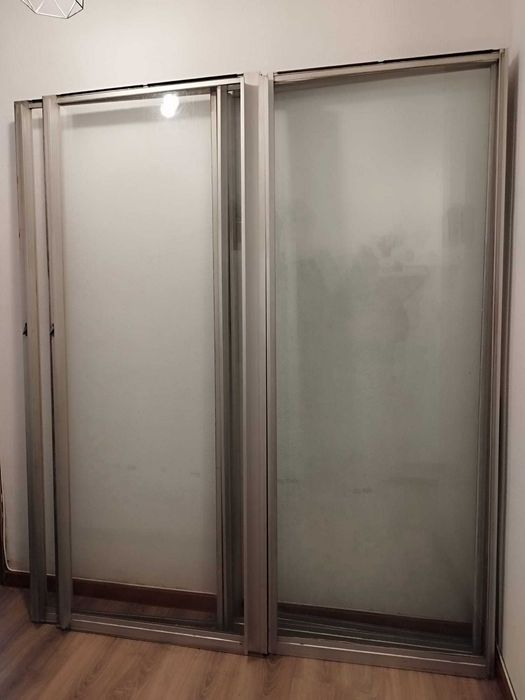 Conjunto de Janelas em alumínio e vidro simples | Preço para despachar