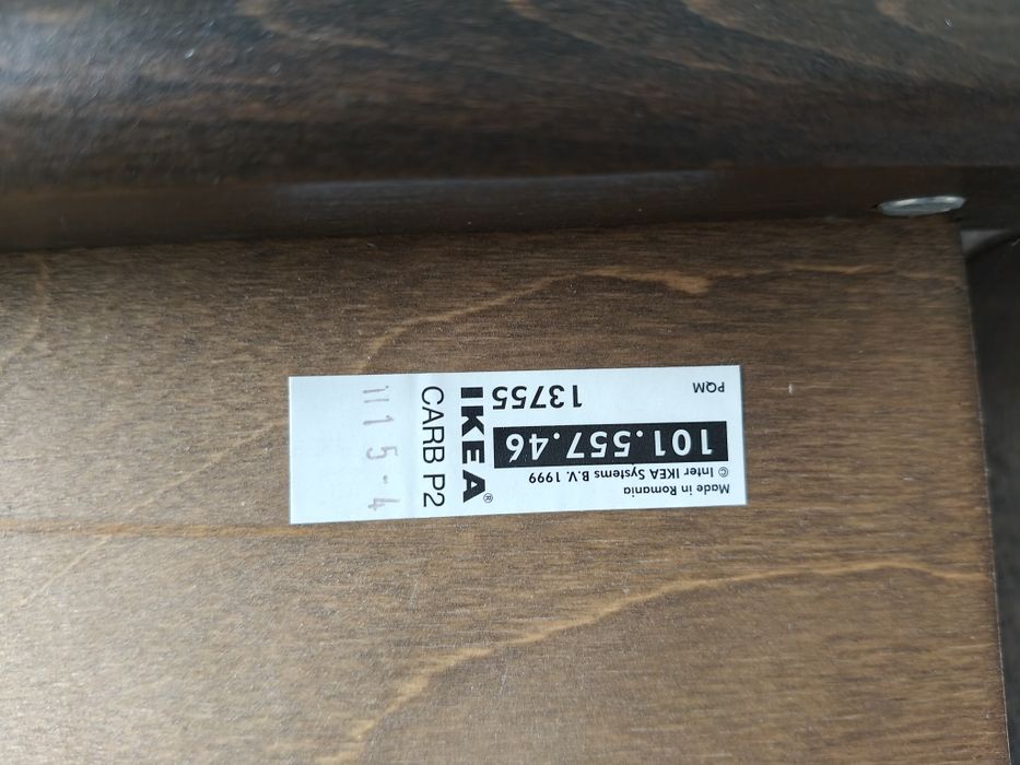 IKEA POÄNG Podnóżek, brązowy