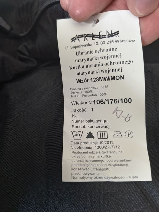 Moleskin MW, ubranie ochronne MW