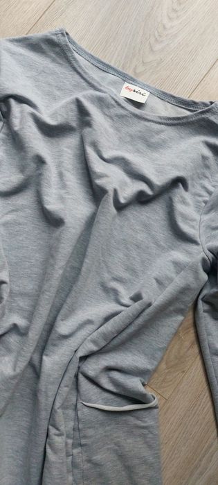 Szara sukienka oversize ciążowa rozm 44/46