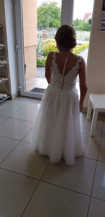 Sukienka Ślubna V-36 IVORY