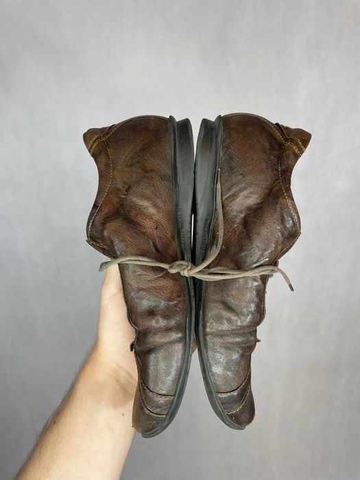 Buty skórzane brązowe