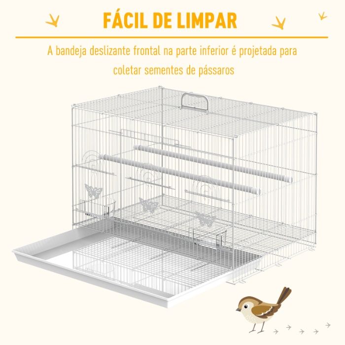 Gaiola Pássaros 60 x 41 x 41 cm