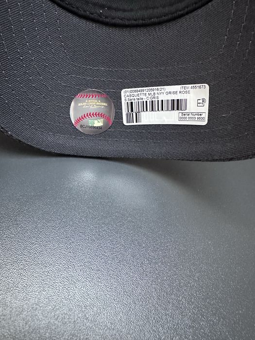 Кепка New Era NY жіноча сіра з рожевим логотипом | Оригінал