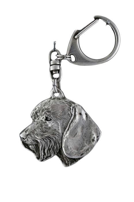 Jamnik szorstkowłosy III brelok posrebrzany Art-Dog