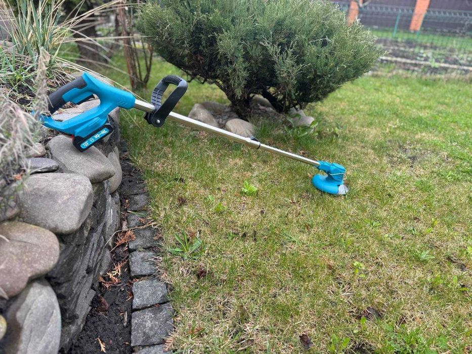 Акумуляторна тример-коса Makita 48V (2х5Ah) Акумуляторна газонокосарка електрична коса, садовий, триммер, кущоріз для трави. компактна, без проводів