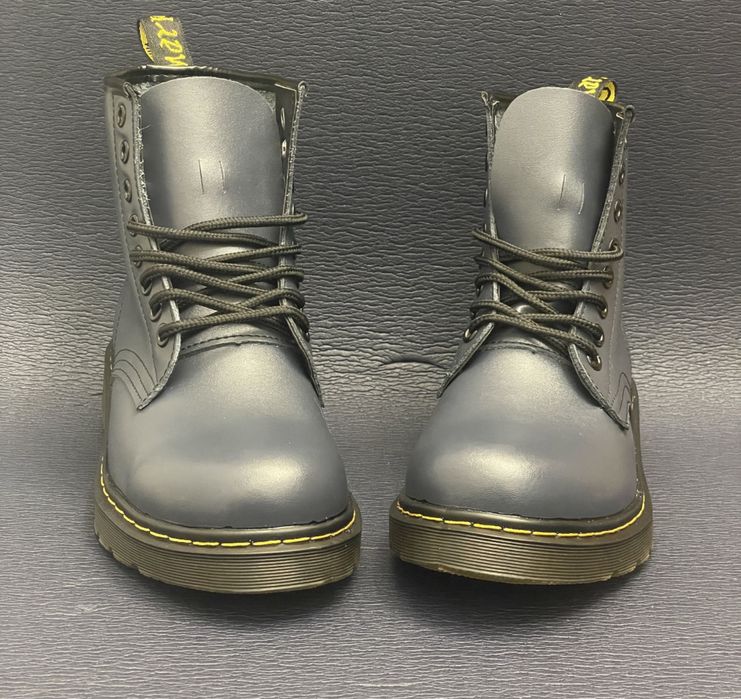 Glany botki traperki kozaczki timberki martensy niebieskie unisex