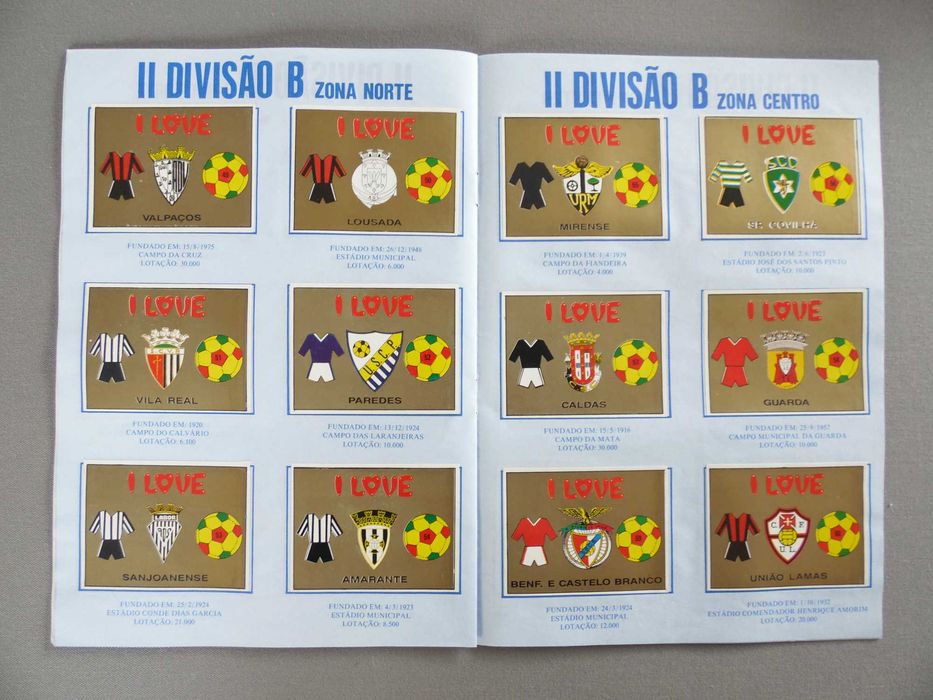 Caderneta Completa I Love O Meu Clube