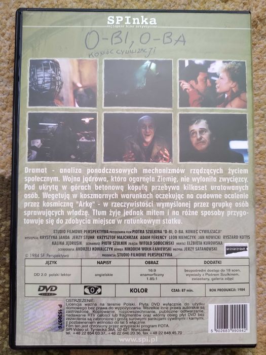 O-bi, o-ba. Koniec cywilizacji płyta DVD