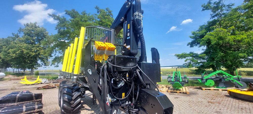 PALMS 15U żuraw 10m X100 zestaw zrywkowy przyczepa leśna forwarder 4x4