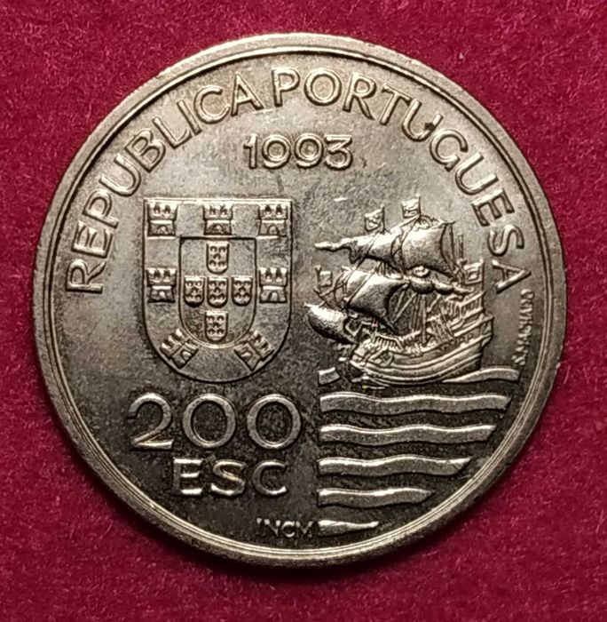 Portugal - moeda de 200 escudos de 1993 Daimios