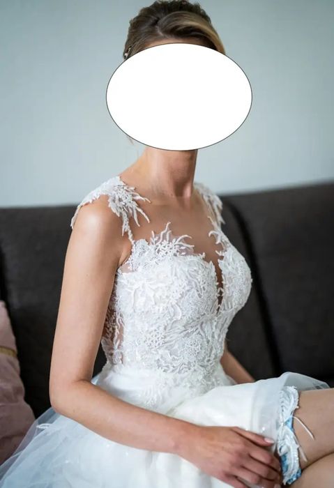 Suknia ślubna Leticia wraz z welonem Gratis Bolerko Okazja !!