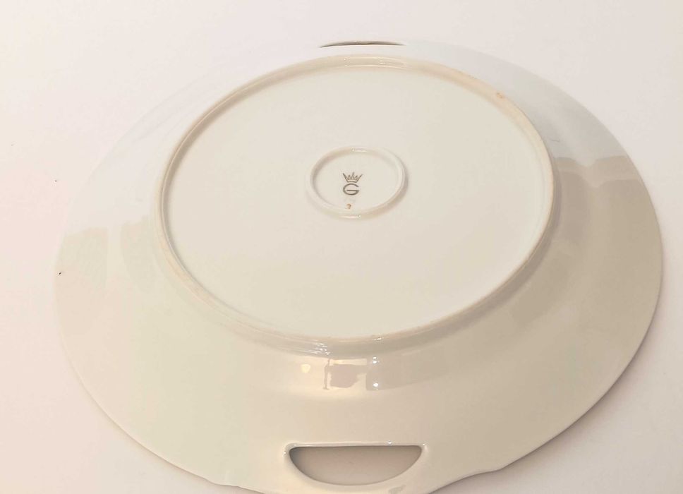 Porcelana Giesche Patera Talerz Maki sygn. 1929