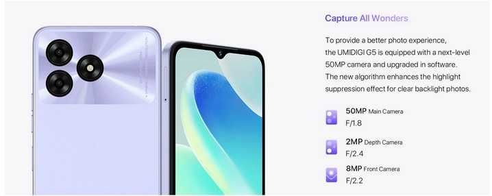Umidigi G5, IPS, 90Hz, HD+, 8/128Gb, 50Mp, 5000mA, 10w