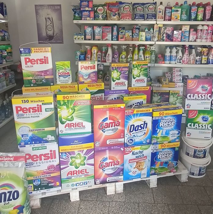 Chemia niemiecka proszek Persil Ariel Weiser Riese