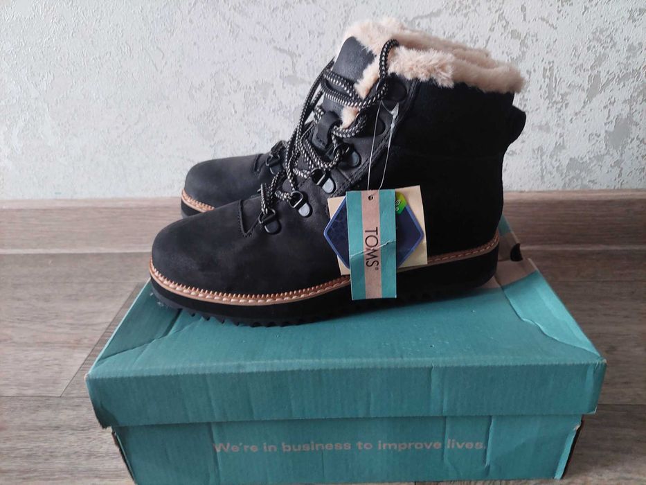 Шкіряні ботинки/хайтопи Toms