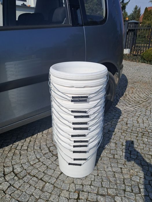Wiadro plastikowe 20L mocne, zestaw po 3szt.