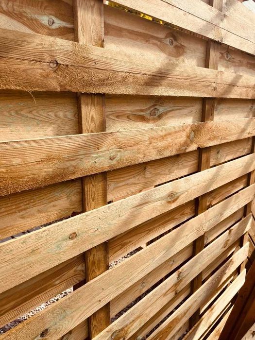 Płot Lamelowy 180x180 Eco Drewniany Ogrodzenie Drewnienie Pergole