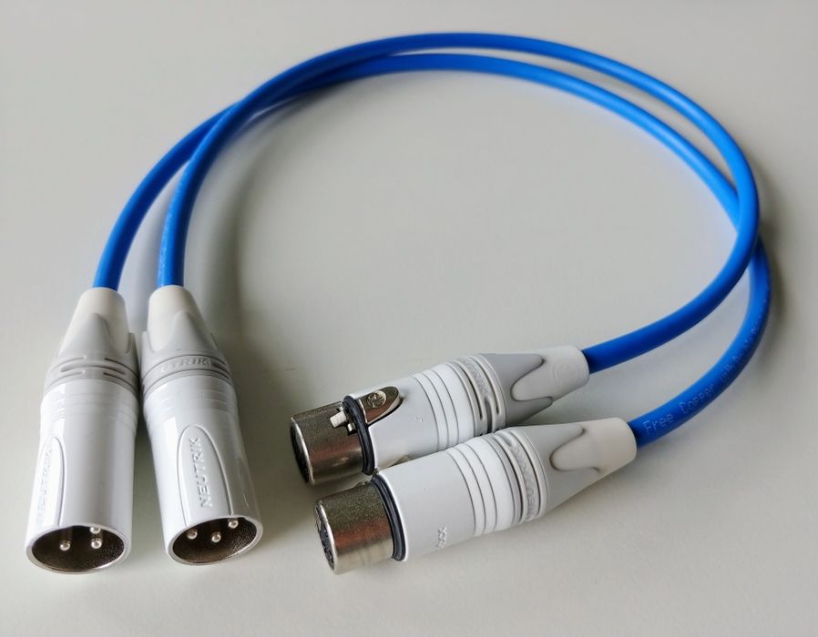 Melodika SBC1230 Sky Blue 2x XLR 0.5m Interkonekt