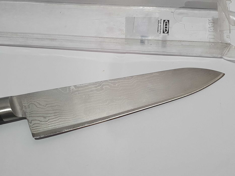 Super noż IKEA SLITBAR stal VG 10 Cro-Mo nowy tasak 21cm ostrze 8''