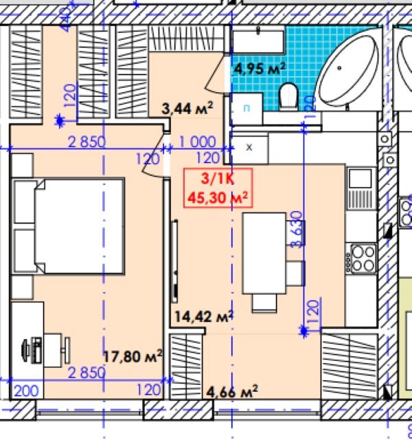 1 кім квартира з власною земельною ділянкою.М.Богородчани
