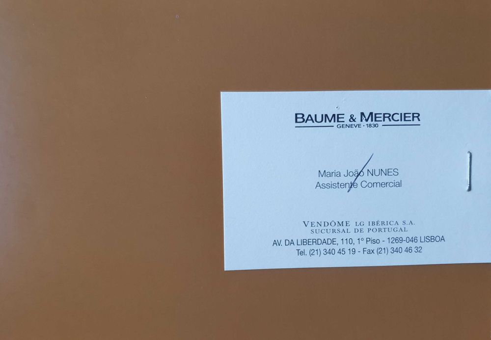BAUME & MERCIER - Catálogo / Livro Oficial de Relógios - vintage