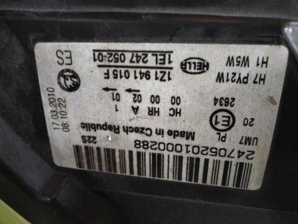 Ótica Esq SKODA OCTAVIA II Combi (1Z5)