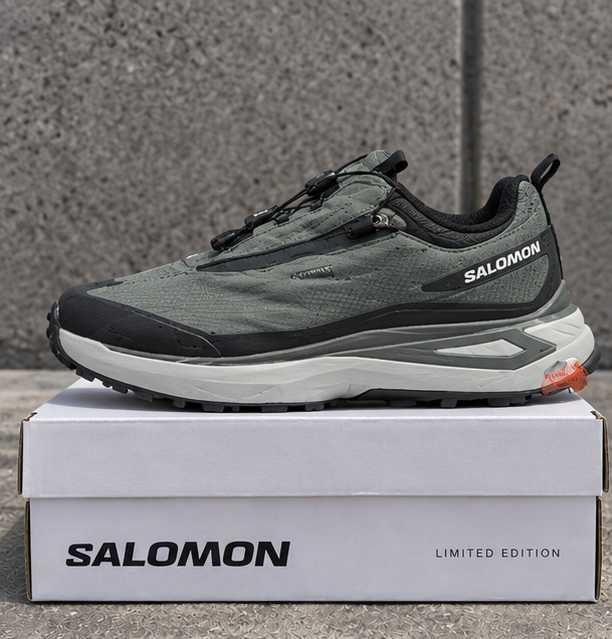 (БЕЗ ПЕРЕДОПЛАТИ) Salomon Odyssey Gore-Tex Термо саломон сірі кросівки