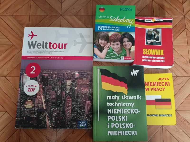 Zestaw książek do niemieckiego