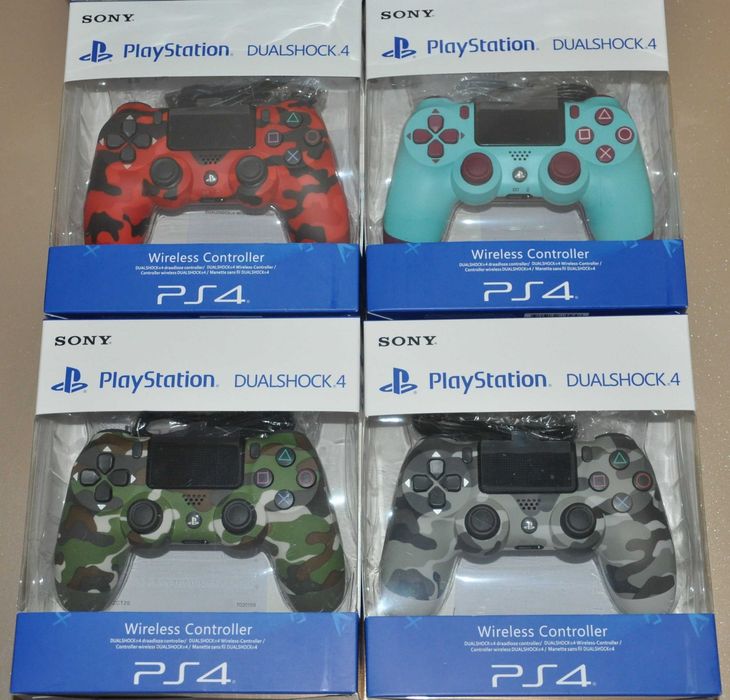 Джойстик для Sony PlayStation геймпад на PS4 контроллер серый камуфляж
