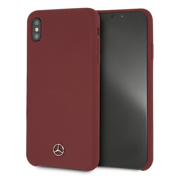 Mercedes MEHCI65SILRE iPhone Xs Maxczerwony/red hardcase Silicone Line