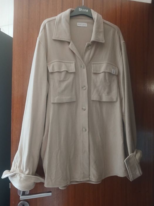 Blusa casaco bege M