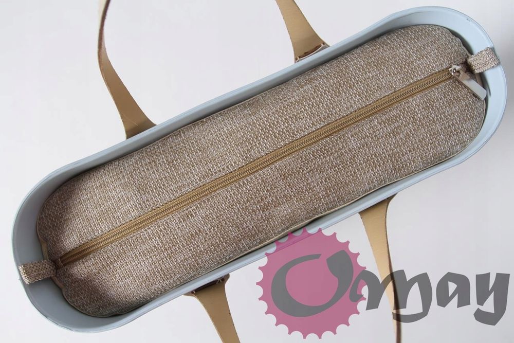 organizer OBAG STANDARD +OPASKA struktura beżowa 2 kieszenie OMAY