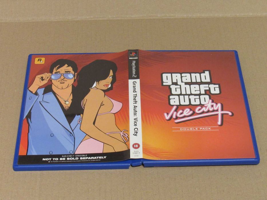 Jogo Playstation 2 PS2 Grand Theft Auto GTA Vice City (versão double pack) completo