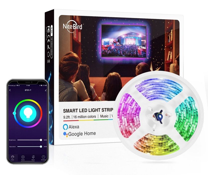 Taśma led do sauny lampa oświetlenie 5m sterowanie smartfonem zestaw