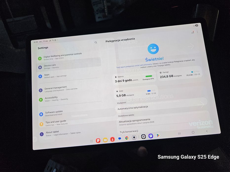 Samsung Galaxy Tab S9+ 5G, 12+256GB, S Pen, Galaxy AI, 12.4"Snapdragon 8 Gen 2