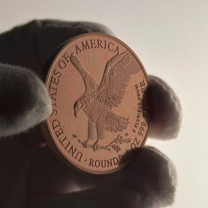 Мідна монета Американский орел 1 oz
