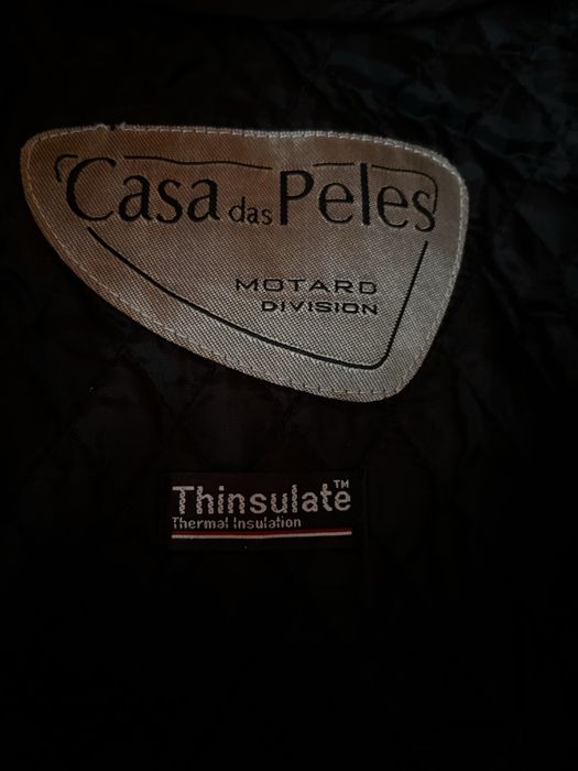 Casaco motard Pele genuina