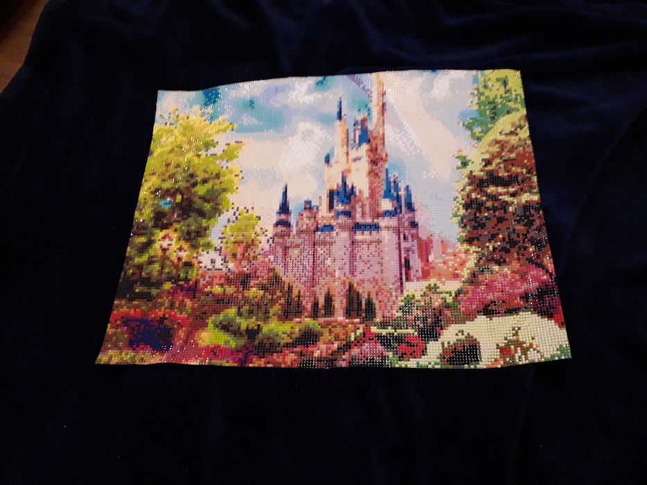 obraz haft diamentowy  Zamek