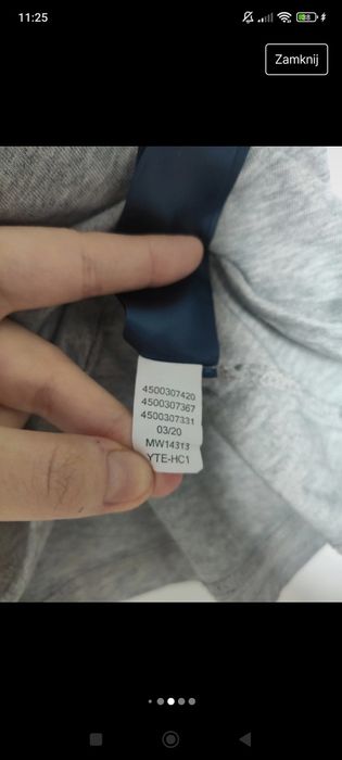 Szary klasyczny t-shirt bawełniany Tommy Hilfiger M