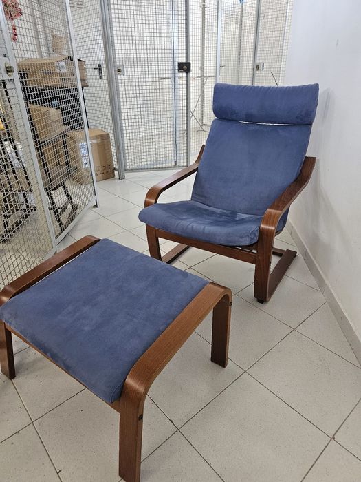 Poltrona com banco ikea