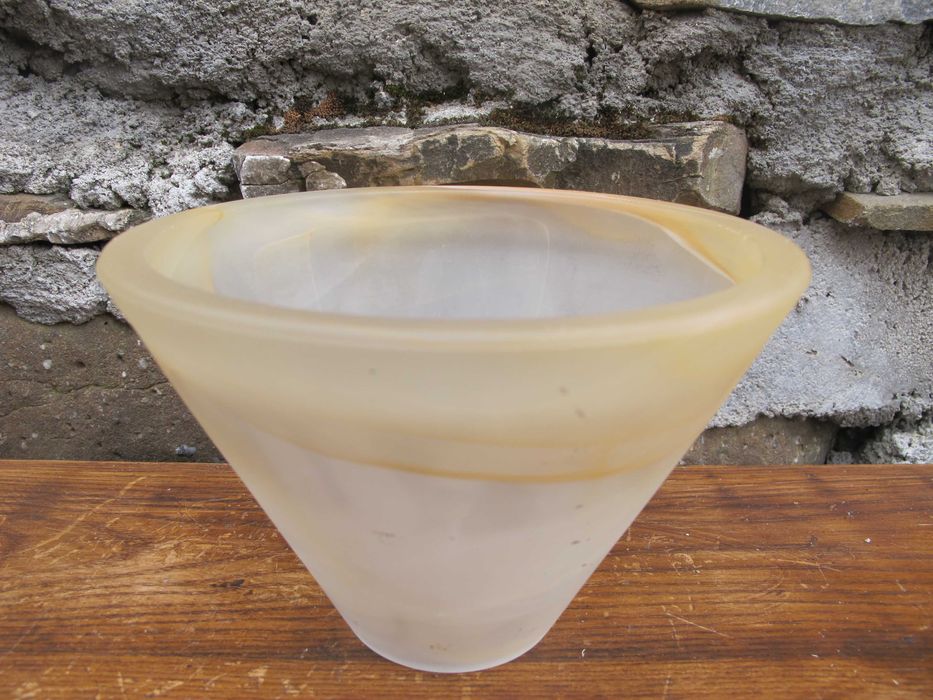 Szklany klosz_STOŻEK AMBER_żyrandol_lampka nocna_ E 27