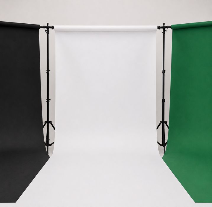 Foto backgroud com 3 cores polaroid