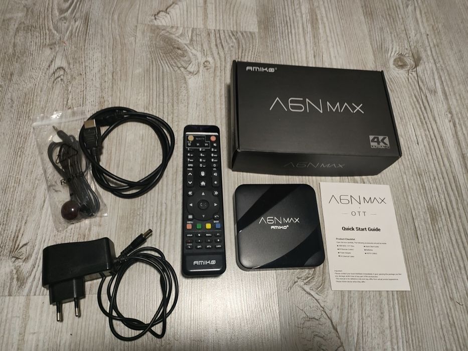 Amiko A6 N MAX OTT - Odbiornik 4K OTT OS: Android 7.1