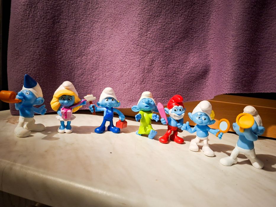 Zestaw figurek smerfy