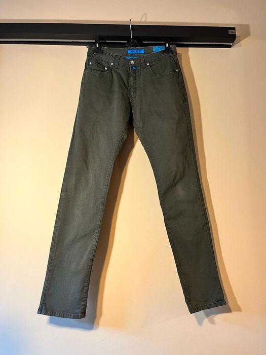 Spodnie Pierre Cardin L 40 męskie khaki zielone