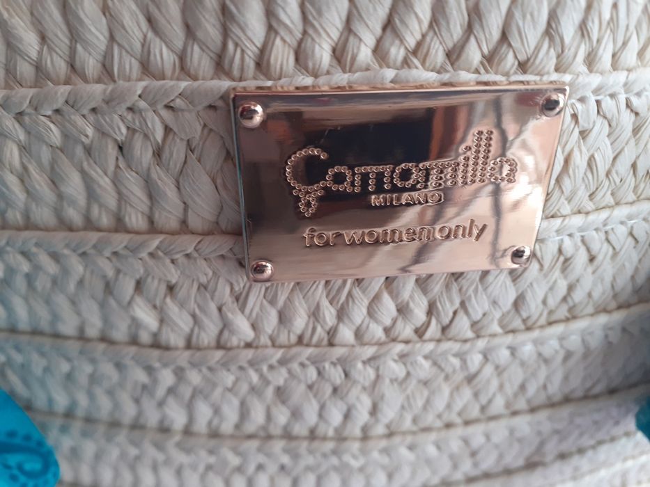Mala de ráfia nova marca Camomilla Milano