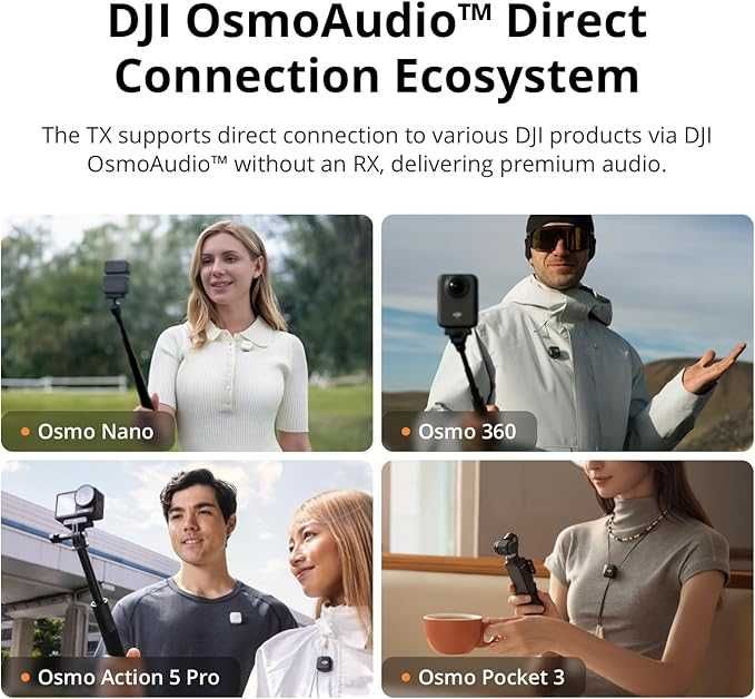 DJI Mic Mini (2TX + 1RX) Receiver DMMR01/ Transmitter - bez etui