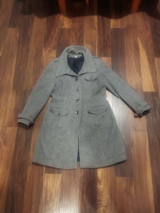 Elegancki zimowy płaszcz XL damski